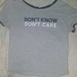 Black and Grey T Shirt with Writing